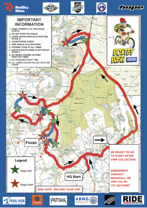 2025 Rider Brief map